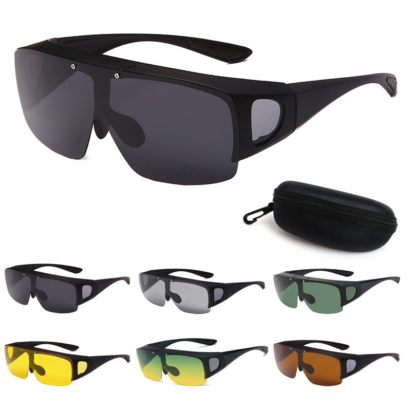 Polarized Night Driving Glasses for Glasses Wearers, Night Vision Glasses Contrast Glasses