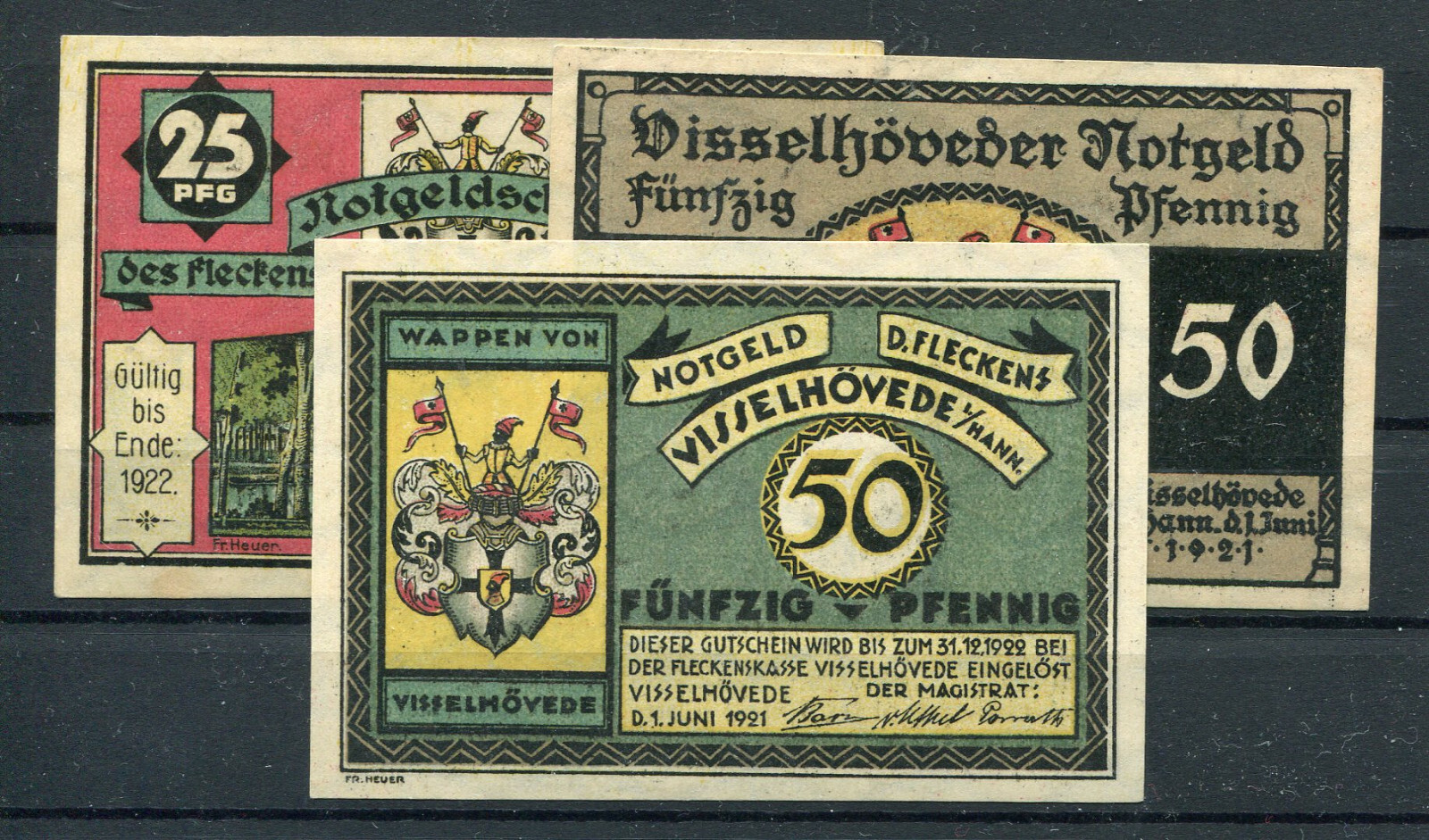 Visselhövede 3 Bills Emergency Money 2/7817