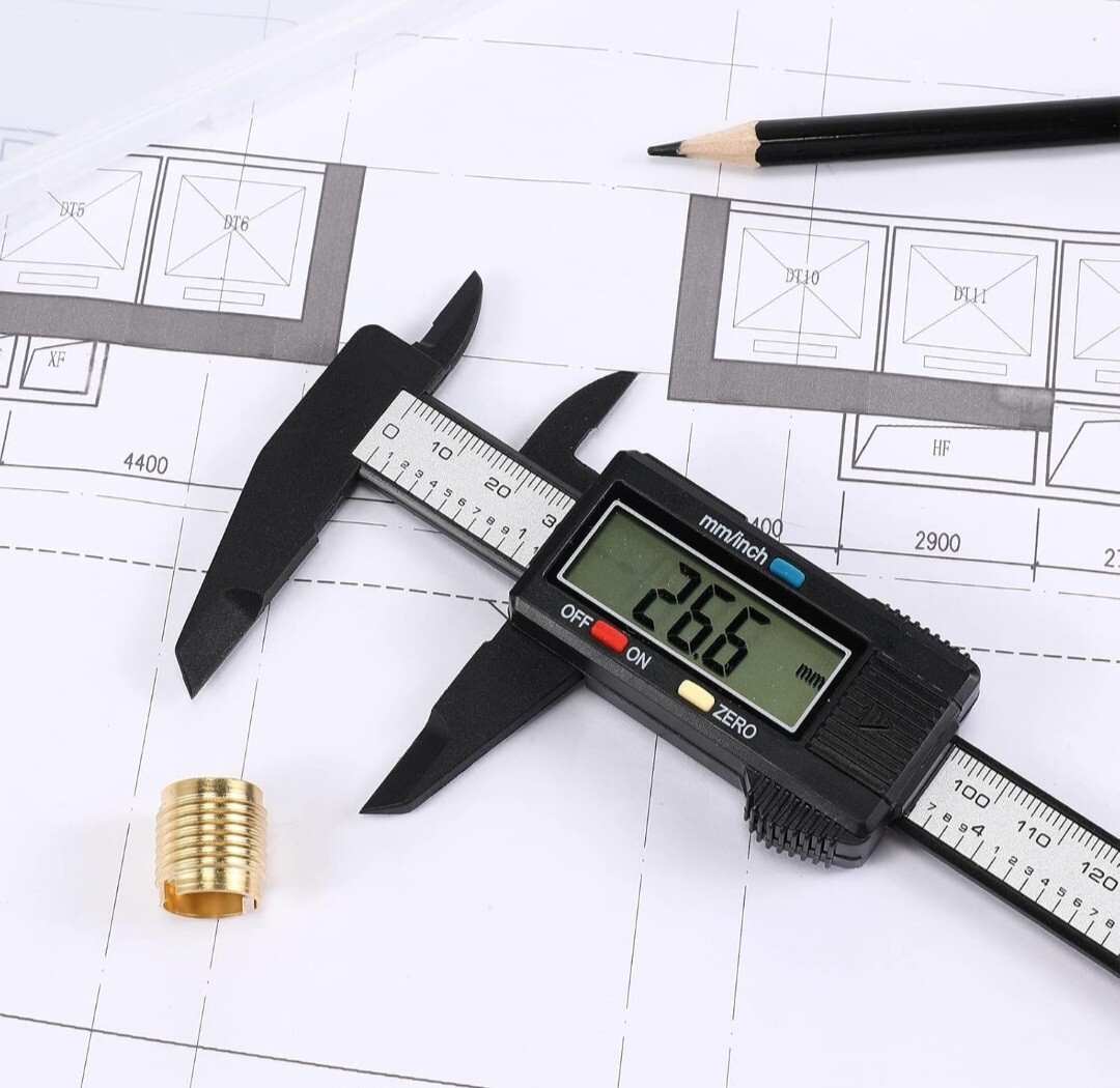 Electronic Digital Calipers, inch and Millimeter Conversion,LCD Screen...