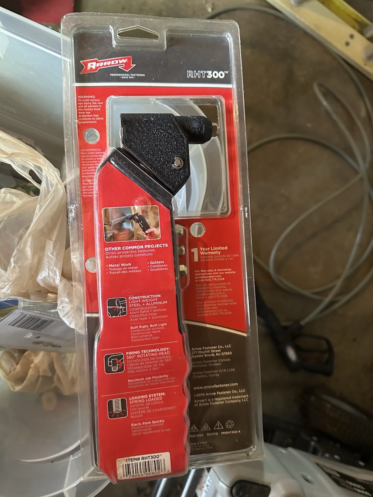 Arrow Fastener RHT300 Professional Swivel Head Rivet Tool