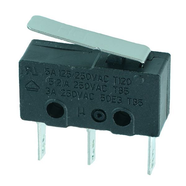17mm Lever V4 Miniature Mini Microswitch SPDT 5A Micro Switch