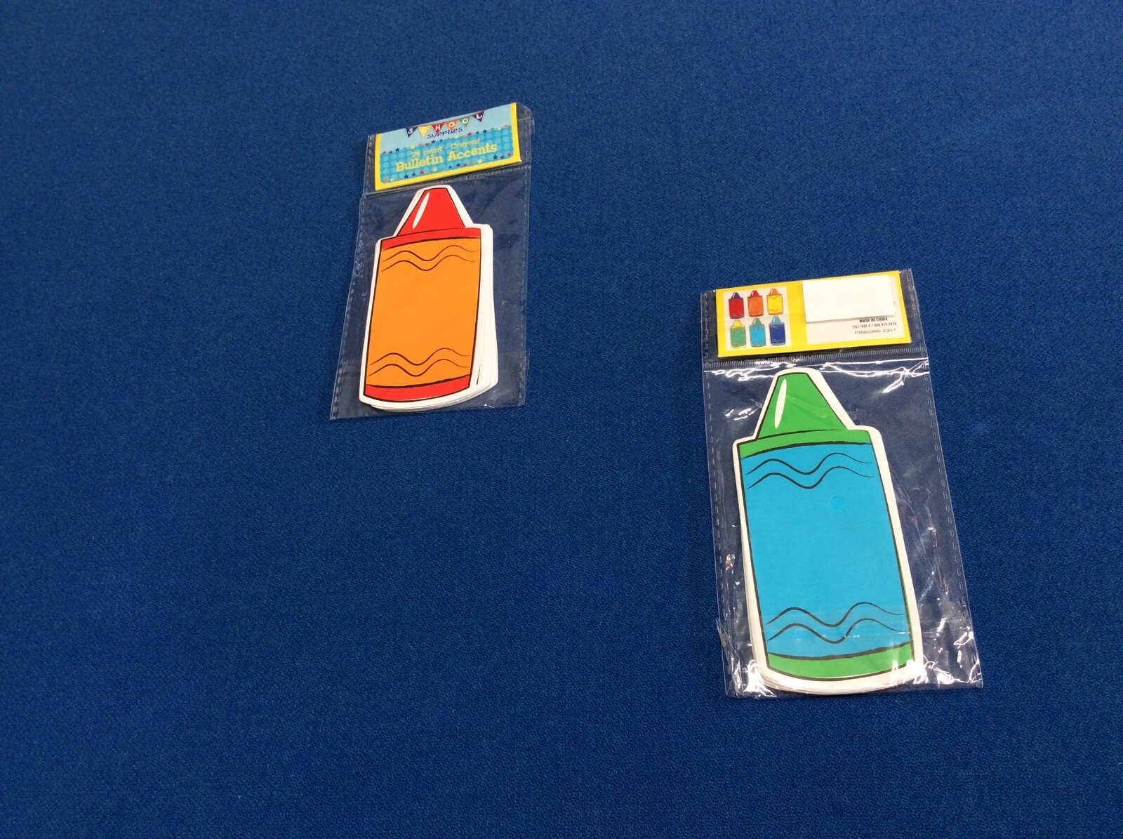 Notes: Bulletin Accents: Crayon design, assorted fun bright colors 24 ct