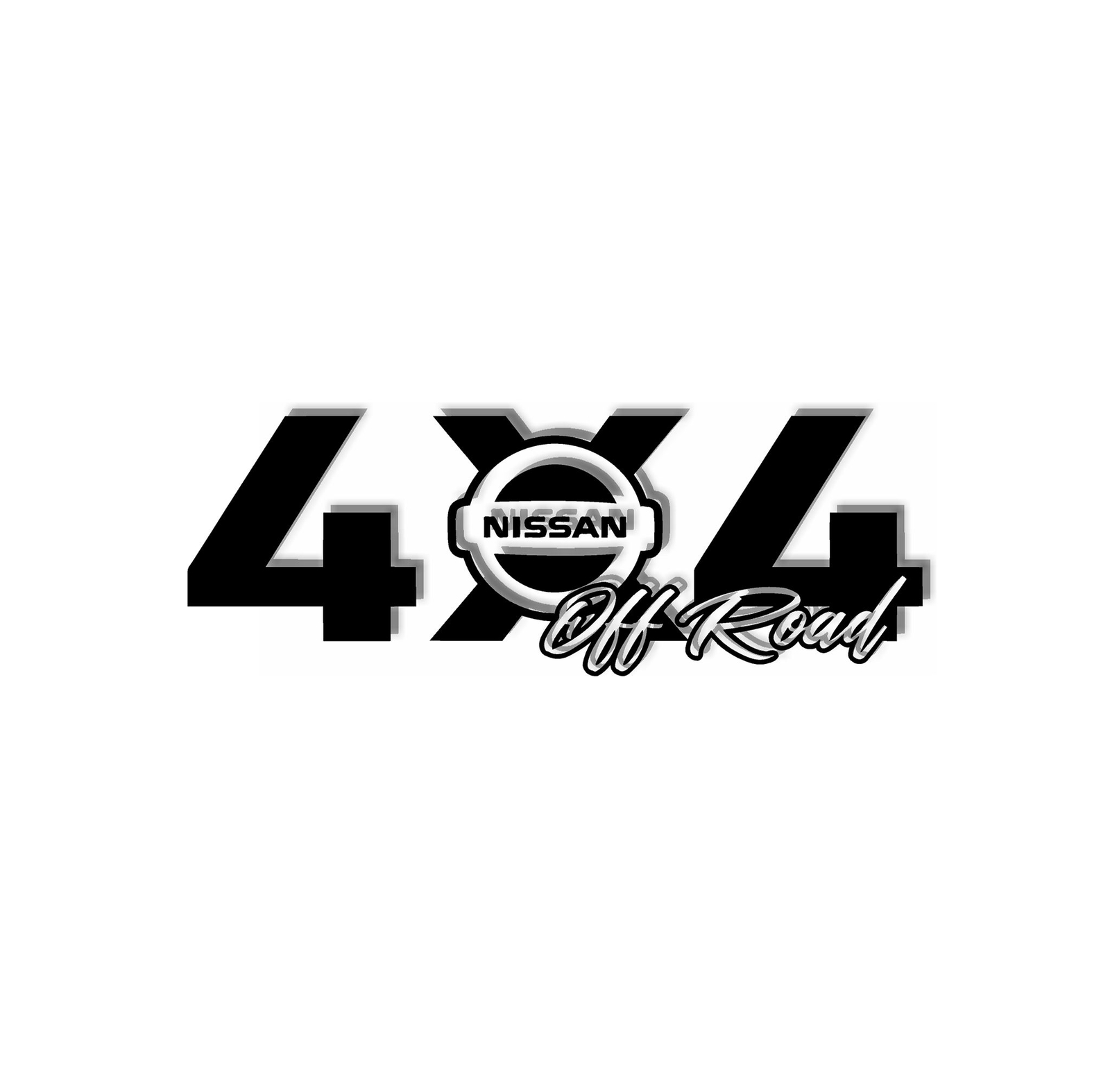 Pair (2) of 4x4 Off Road Decals For Nissan Vehicle - Waterproof Vinyl - Truck St