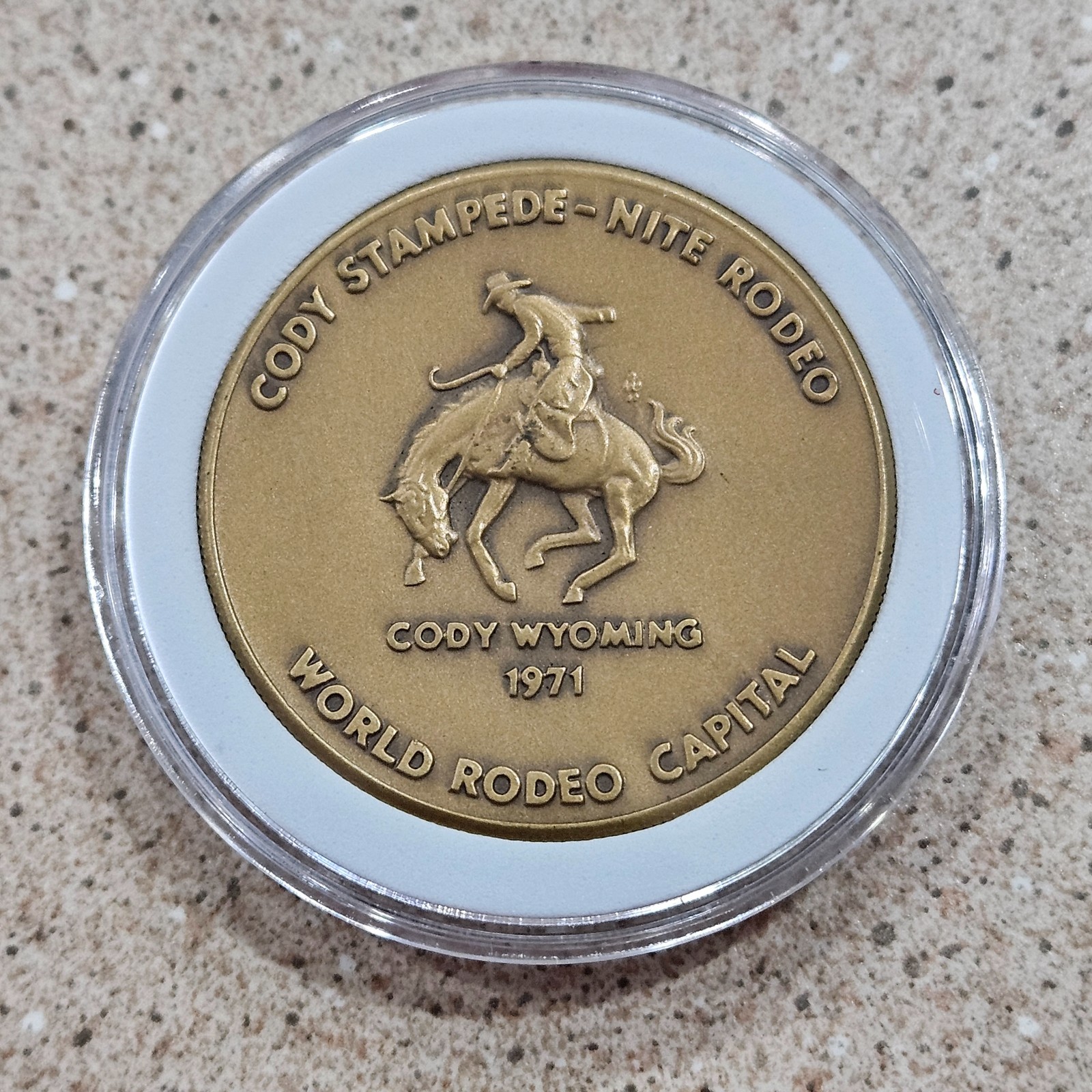 1971 Colonel William F "Buffalo Bill" Cody Stampede World Rodeo Capital Token
