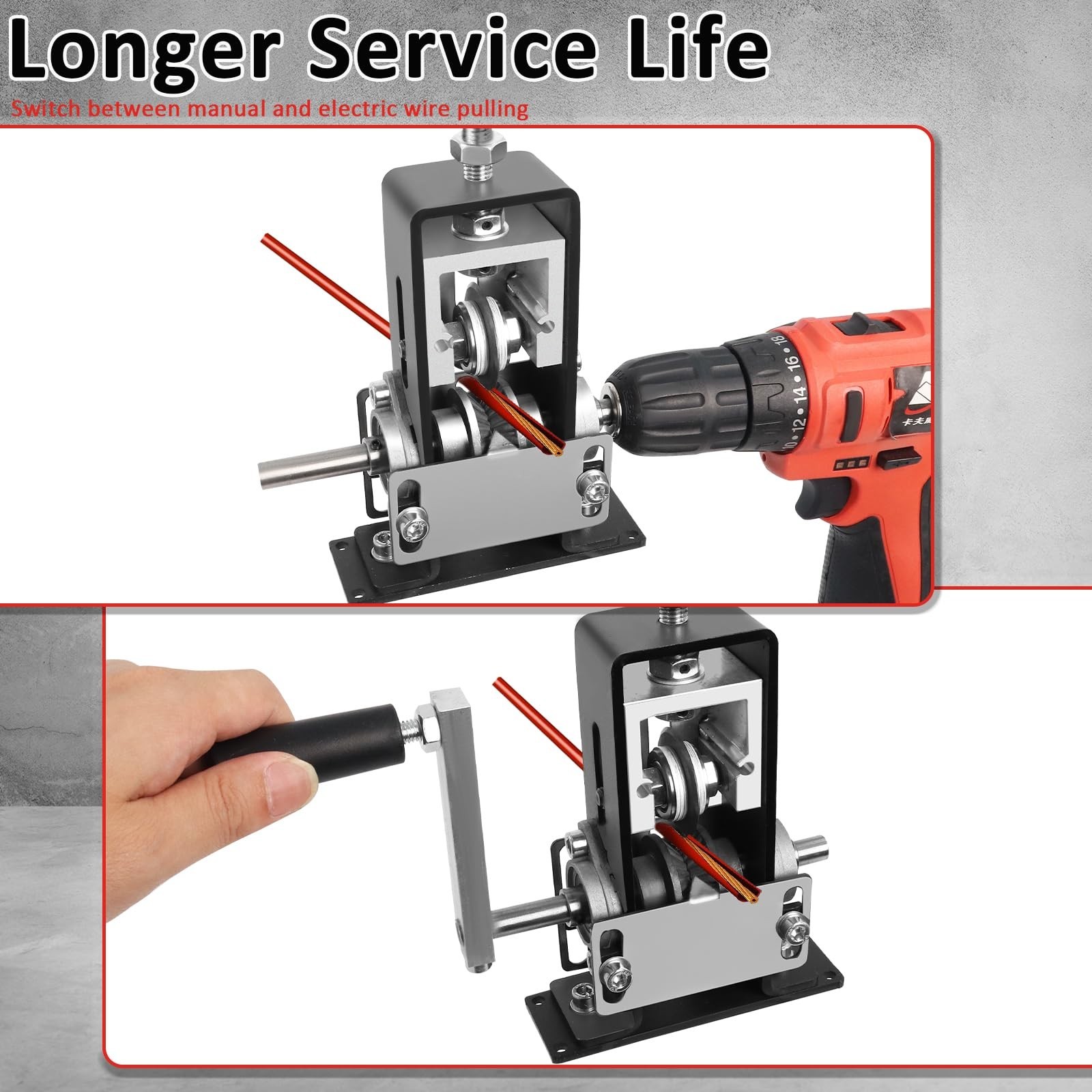 Manual Wire or Cable Portable Stripping Machine 1mm-21mm Hand Crank or Drill