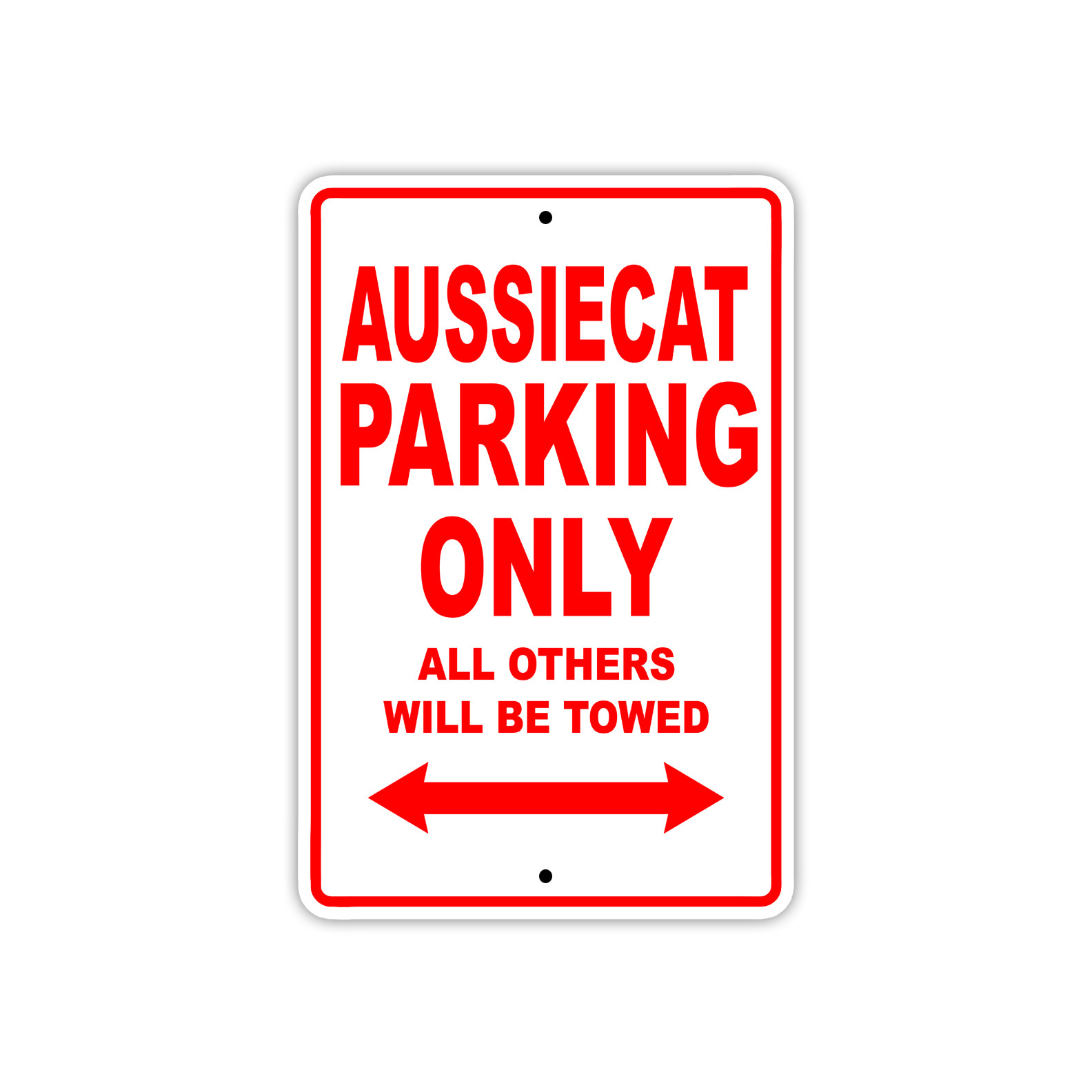 Aussiecat Parking Only Boat Ship Yacht Marina Dock Notice Aluminum Metal Sign