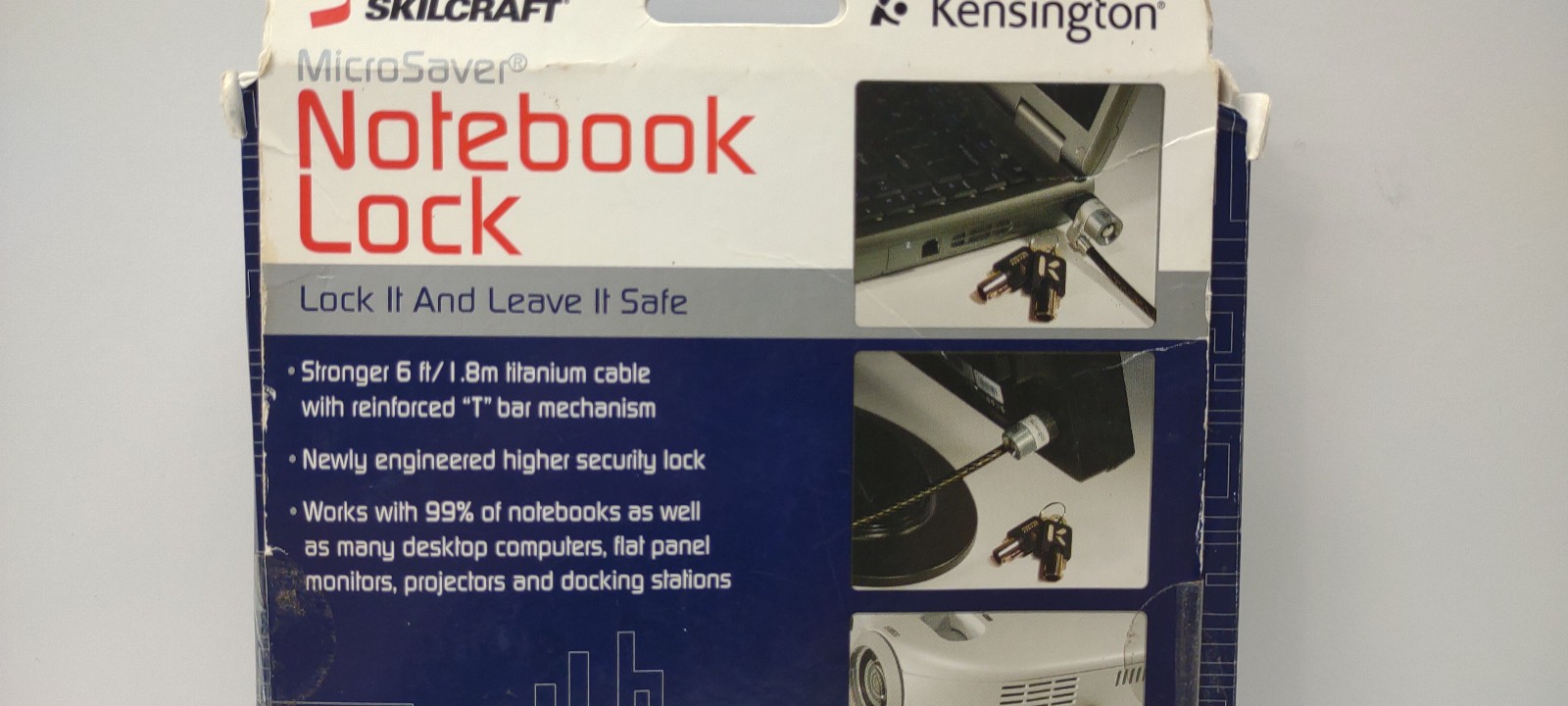 Kensington Notebook Lock 6ft Cable NEW 2 Keys