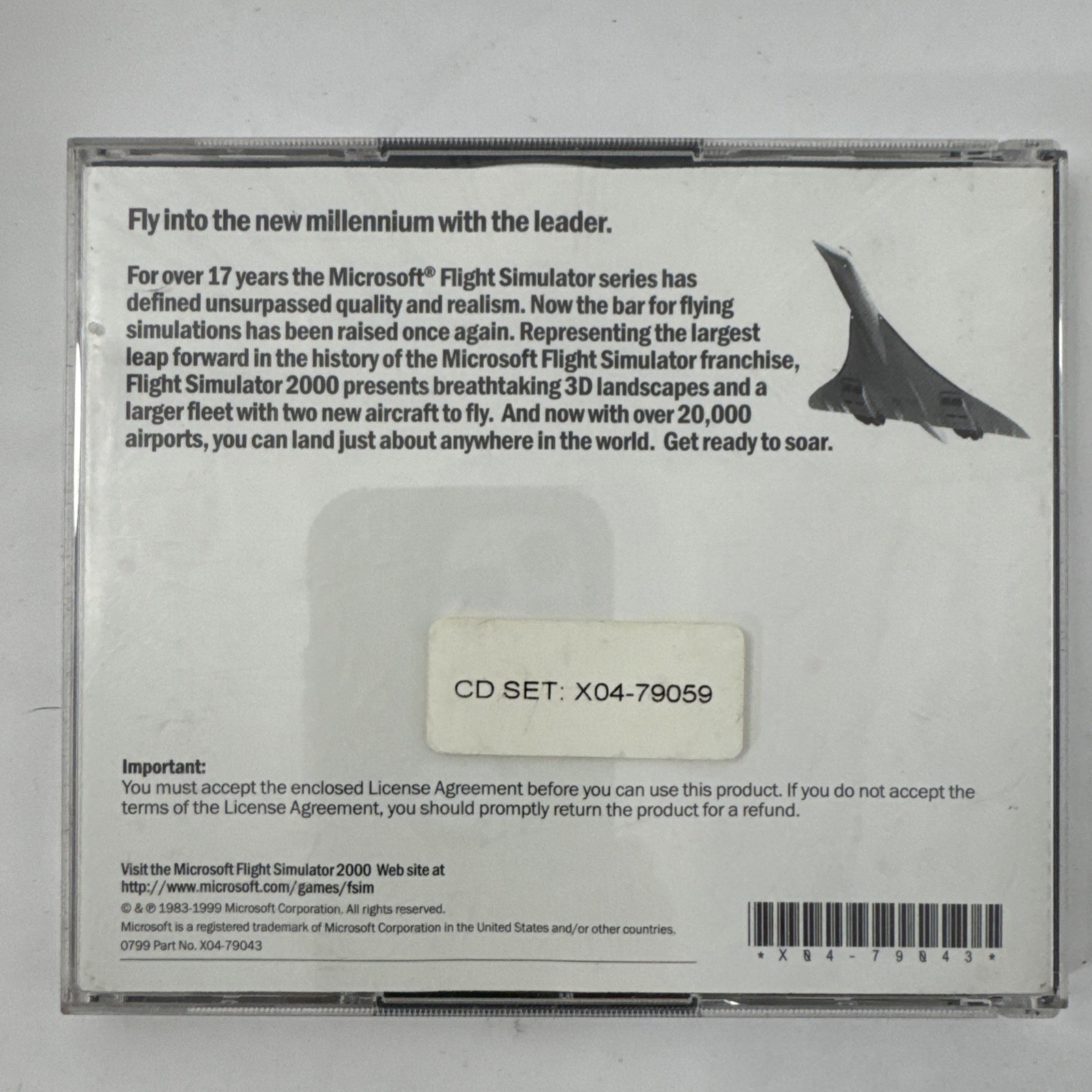 2 Vintage Microsoft Flight Simulator 2000 & 98 Software on CD ROM (7)