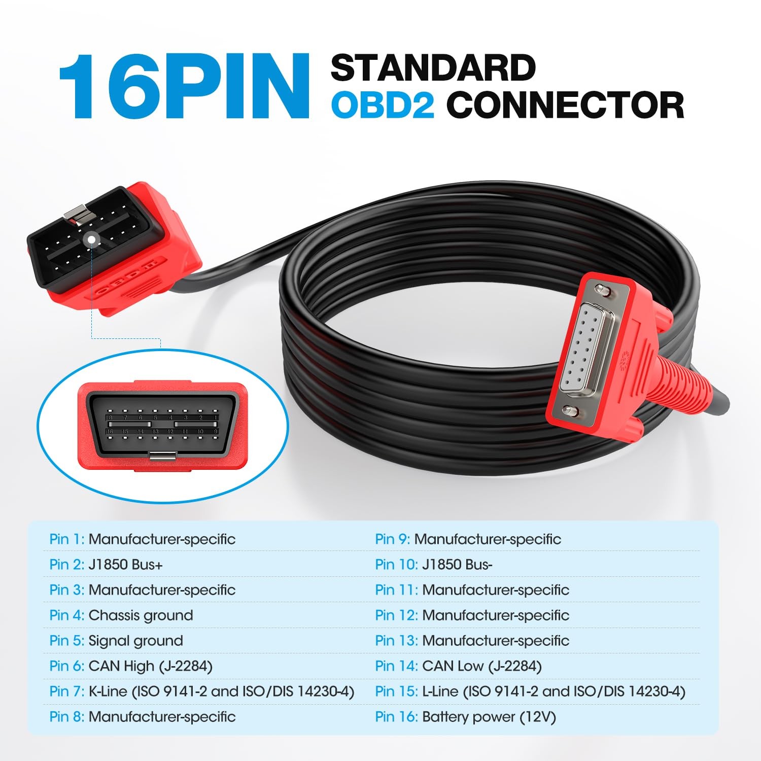 Main Test Cable for Autel MaxiSys MS908/Mini MS905/DS808/MK808