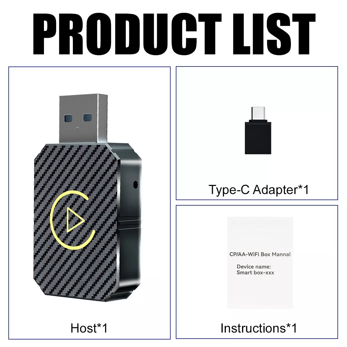 USB Wireless CarPlay Adapter For iPhone Apple Wireless Carplay Dongle Plug &Play