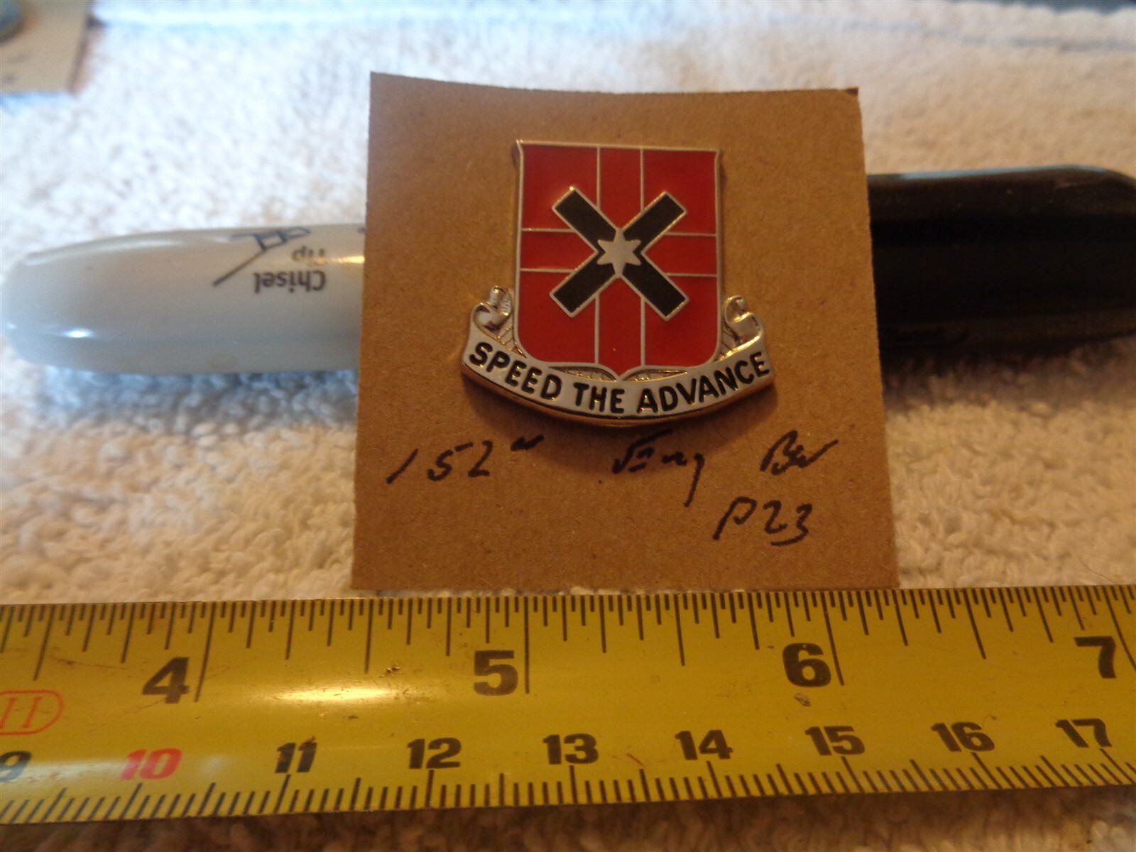 152nd Engineer Battalion P23 Unit Crest, DI, DUI (DRAW#BD)