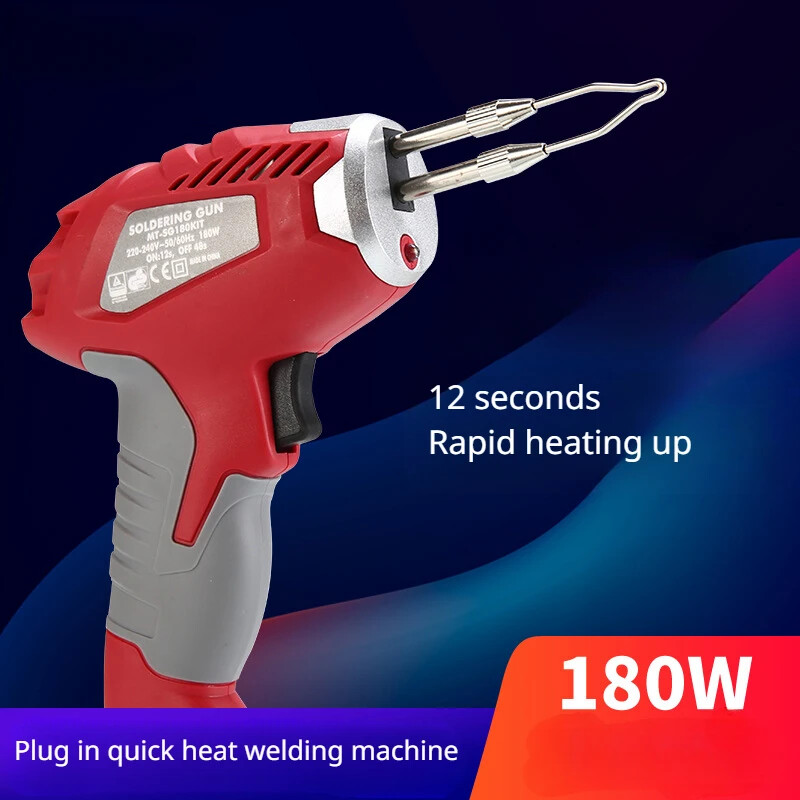 Soldering Gun 180W Manual Feeding Soldering Gun Handheld Electric Soldering Iron
