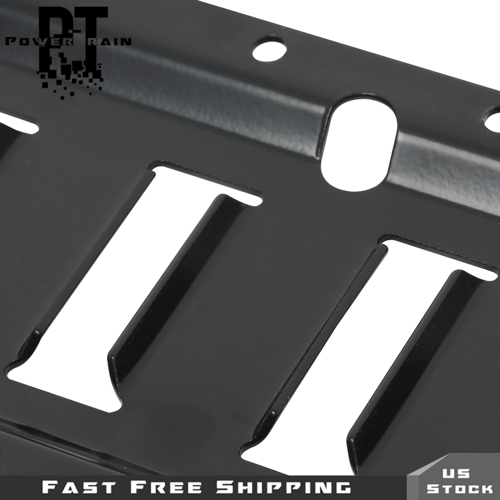 6 Pack 4' E Track Tie Down Rail Galvanized Steel Rail Powder-Coat Black