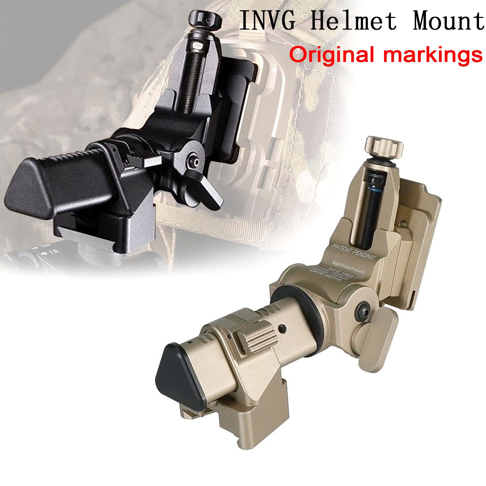 INVG Night Vision Device Bracket INVG Helmet Mount for PVS 15/18 NVG Adjustment