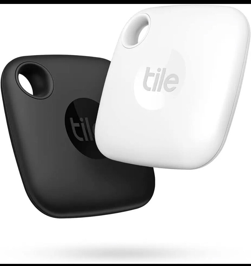 NEW SHIP SAME DAY Tile Mate Item Finder Tracker RE-45002 (2 Pack) Black & White