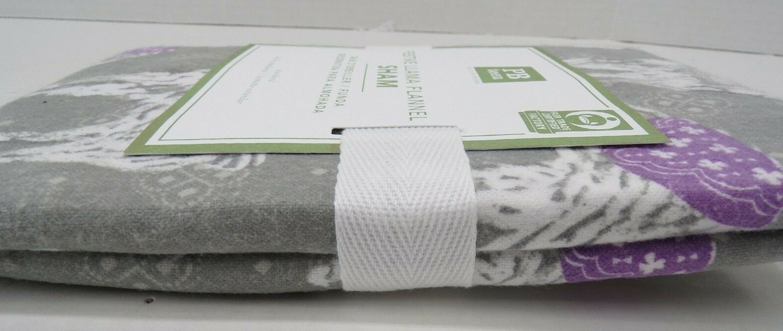 Pottery Barn Teen Winter Llama Organic Flannel Sham Cozy Standard Multi #9555
