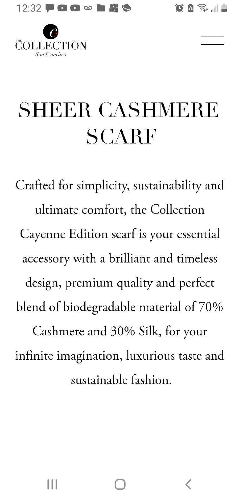 THE COLLECTION LIPSTICK RED 70% CASHMERE 30% SILK SCARF WRAP NO GIFT BOX