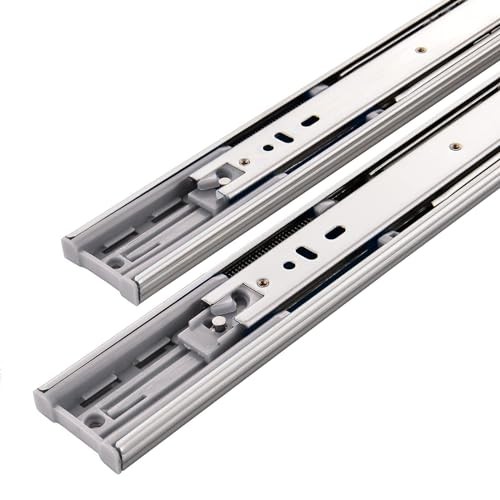 Soft Close Drawer Slidess, Side Mount Metal Ball Bearing Full 18 Inch 1 Pair