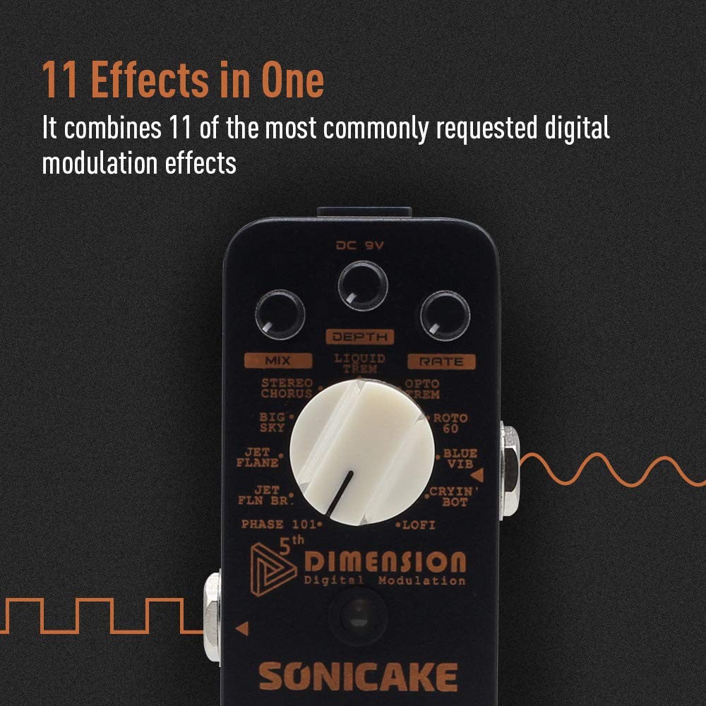 SONICAKE Modulation Pedal Guitar Phaser Flanger