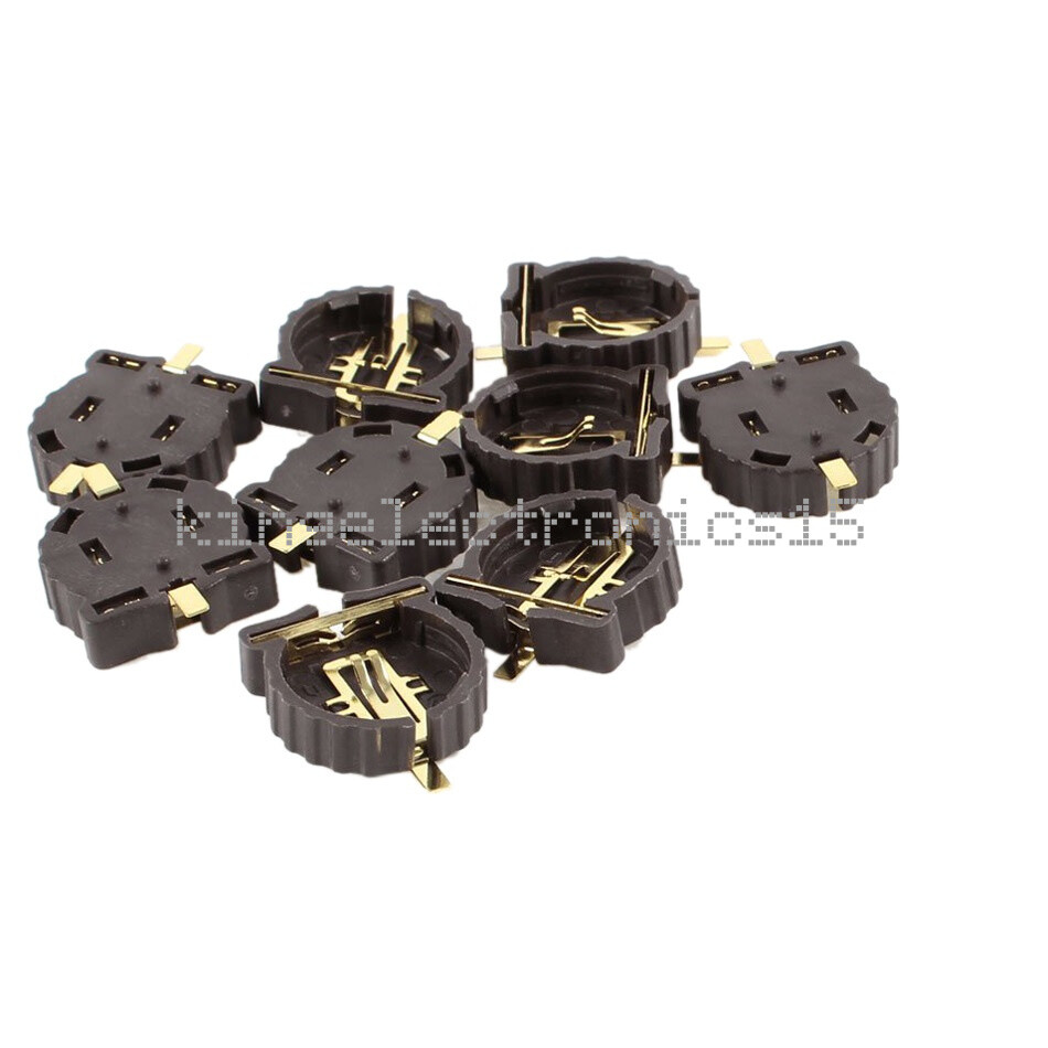 20PCS Button Battery Socket Clip Holder Box Case Portable CR1220 NEW
