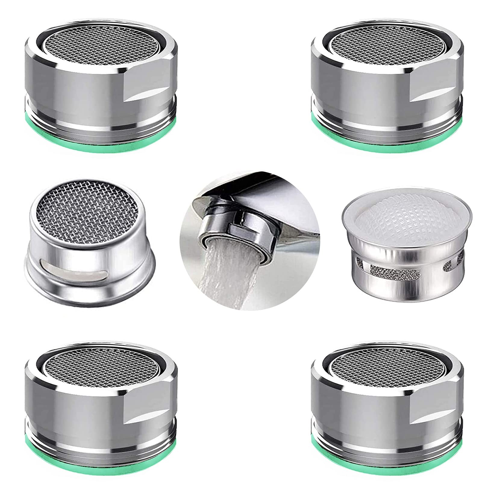 BOETOADG 4PCS Faucet Aerator 2 Packs of Aerator Filter Replacement Parts With...