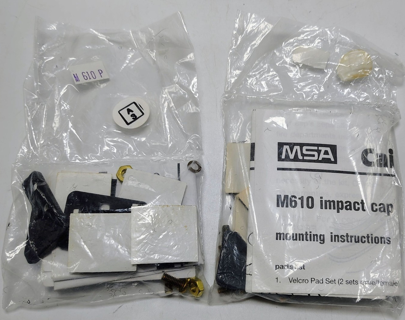 1 pack OEM Genuine MSA M610P Impact Cap Retention Kit Cairns Helmets NEW