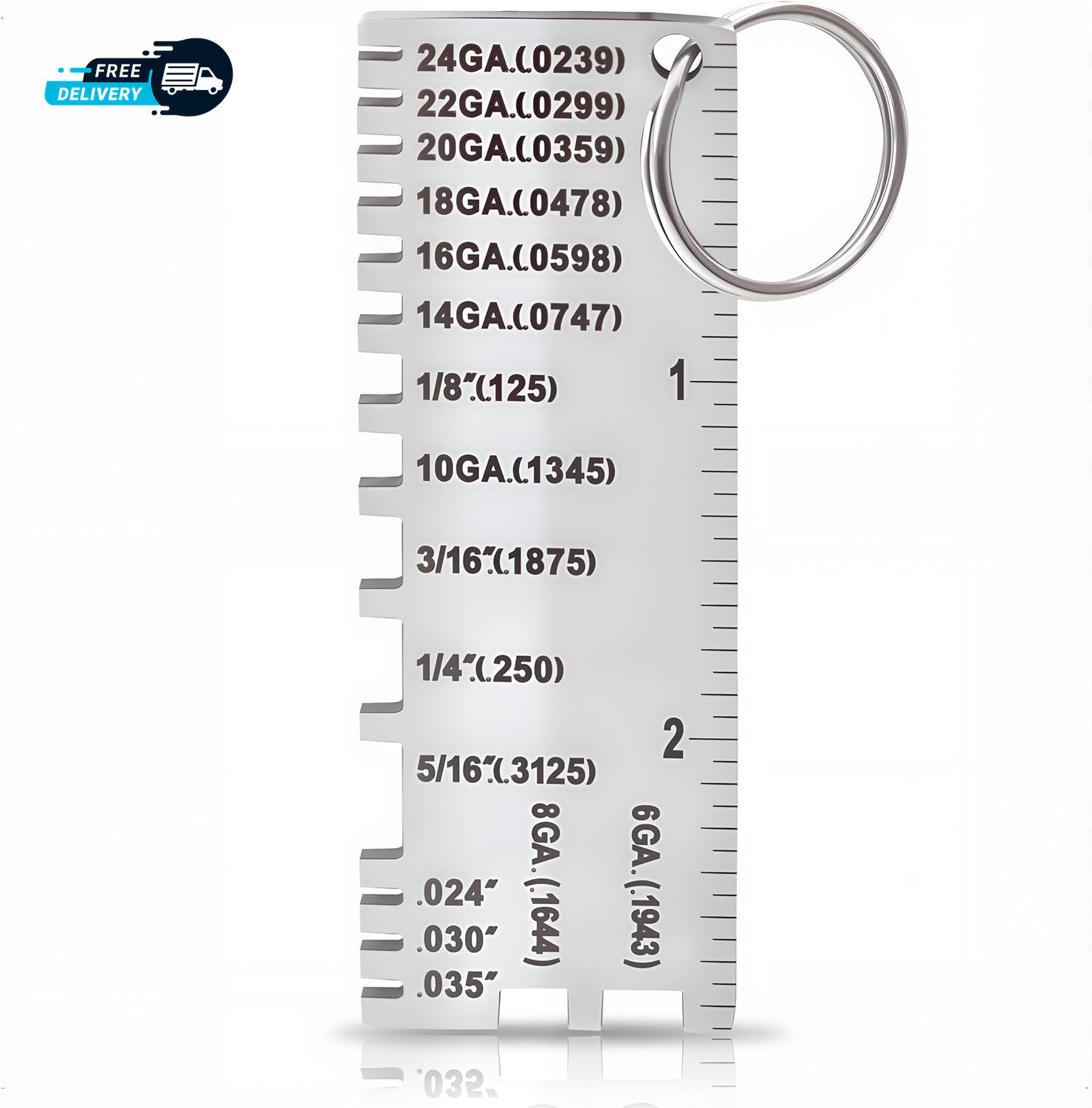 Wire Metal Sheet Thickness Gauge 229895 Welding Gage Plated Size