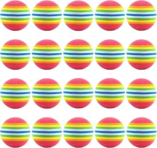 Golf Practice Balls , Set of 20 , 42mm  Sponge Training Balls Japan