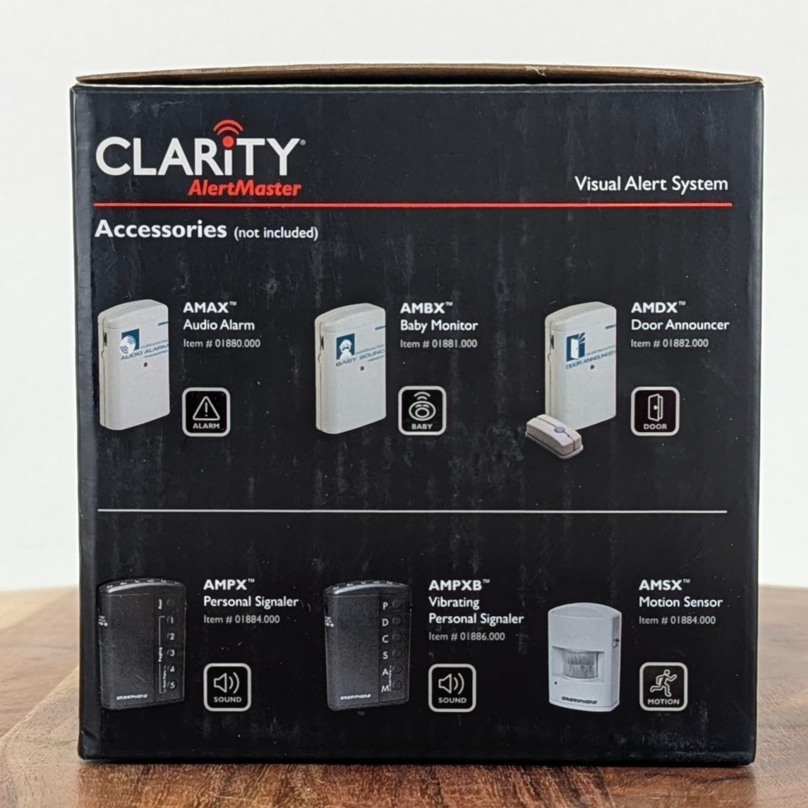 Clarity Alertmaster AL10 Alert System & 2 AL12 Motion Detect Visual Receivers