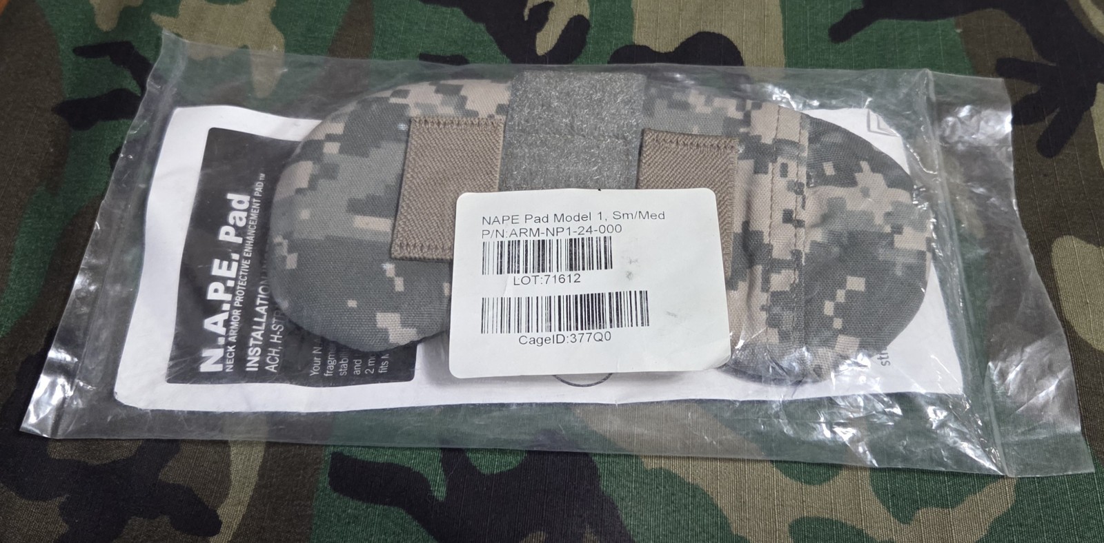US ARMY CRYE PRECISION NAPE PAD S-M ACU UCP FOR ACH HELMET H-HARNESS BRAND NEW