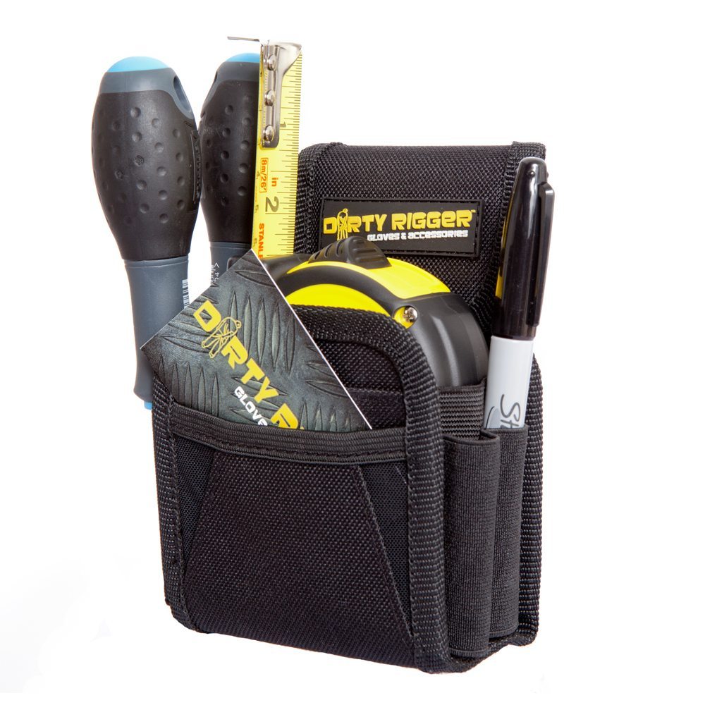 New Dirty Rigger Compact Utility Pouch - Black Color - Expandable Storage