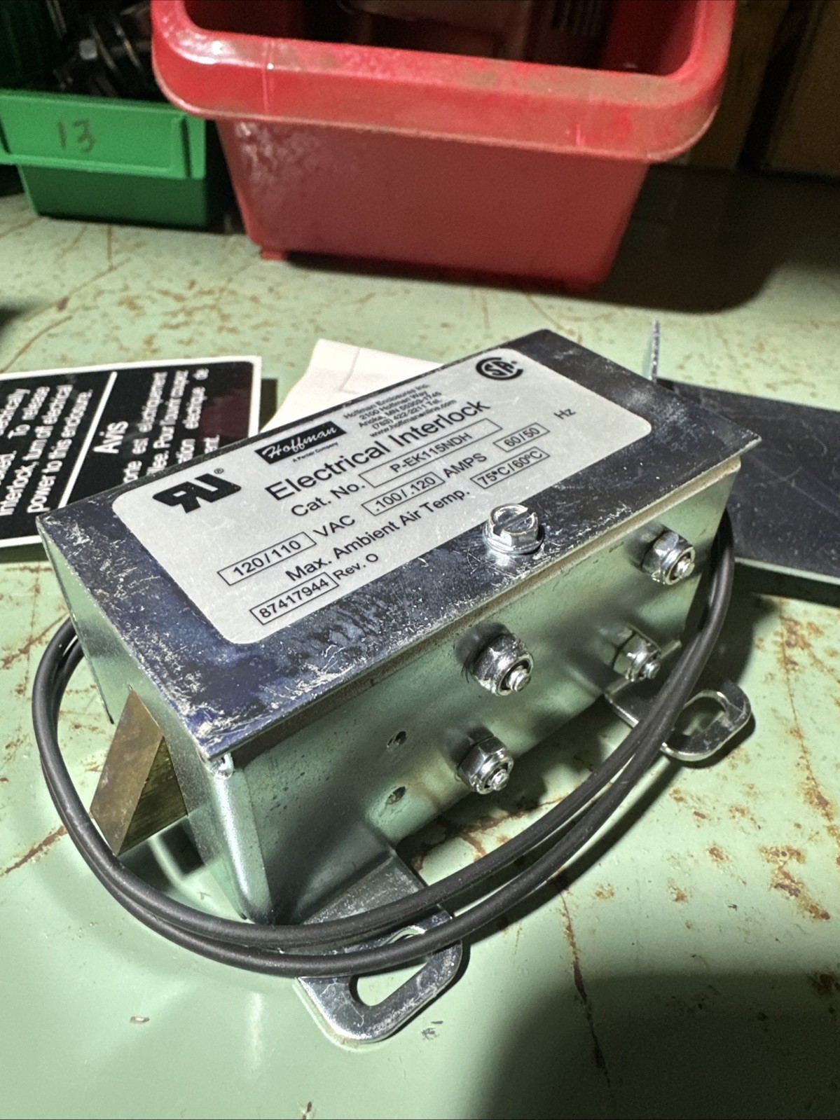Hoffman PEK115NDH Electrical Interlock Hoffman 22989 120/110 VAC