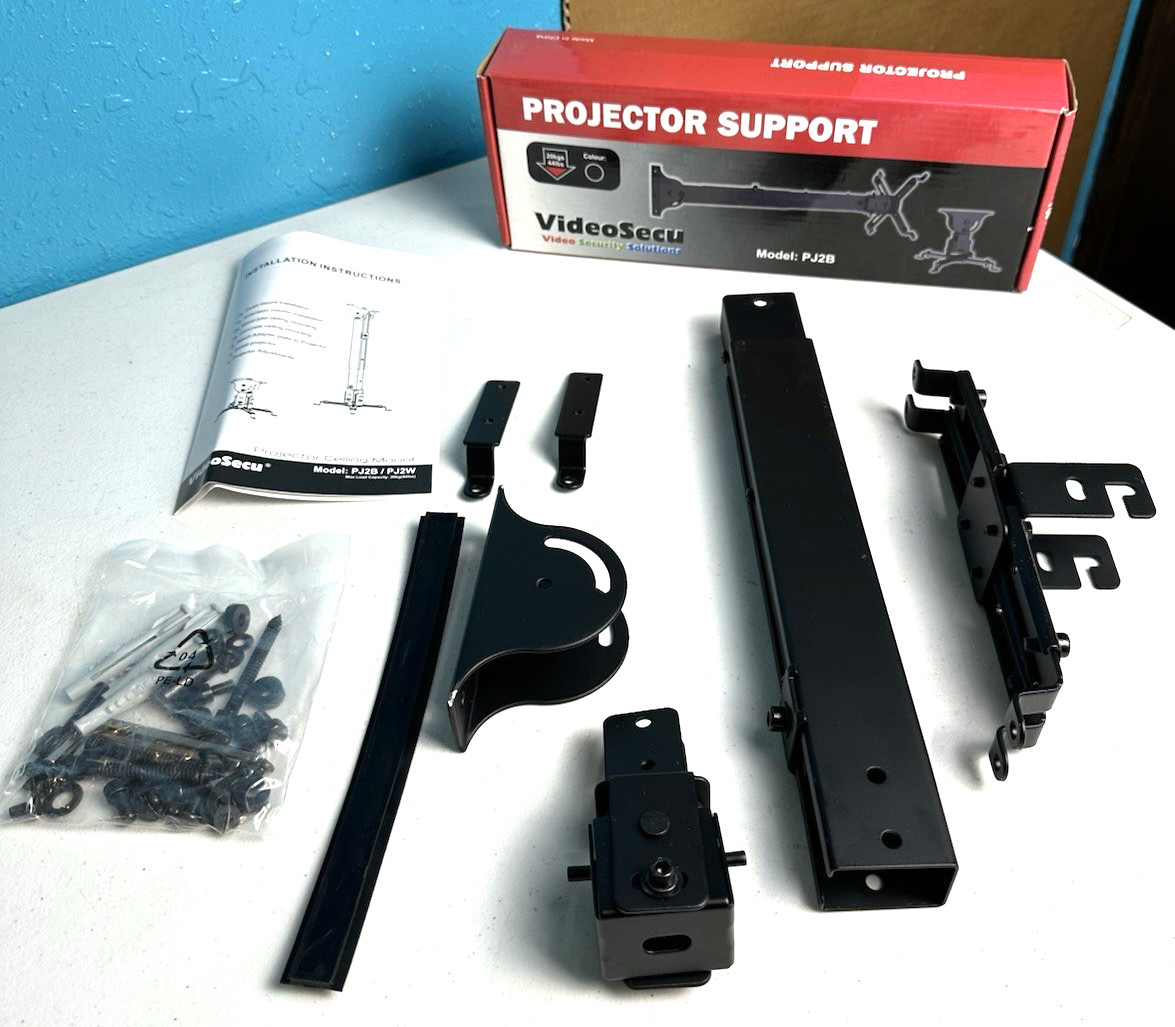 VideoSecu PJ2B Projector Ceiling Mount 44lb Capacity 650mm Extension
