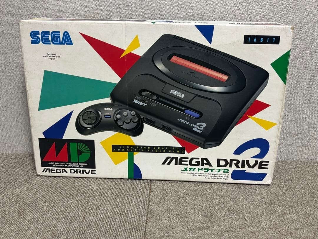 SEGA Mega Drive 2 Console HAA-2502 System Boxed NTSC-J 16-Bit Japan Complete Set