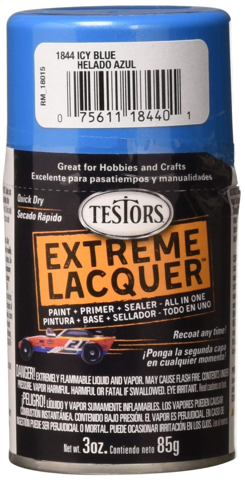 1844MT 3 oz. Lacquer Spray Gloss Paint, ICY Blue