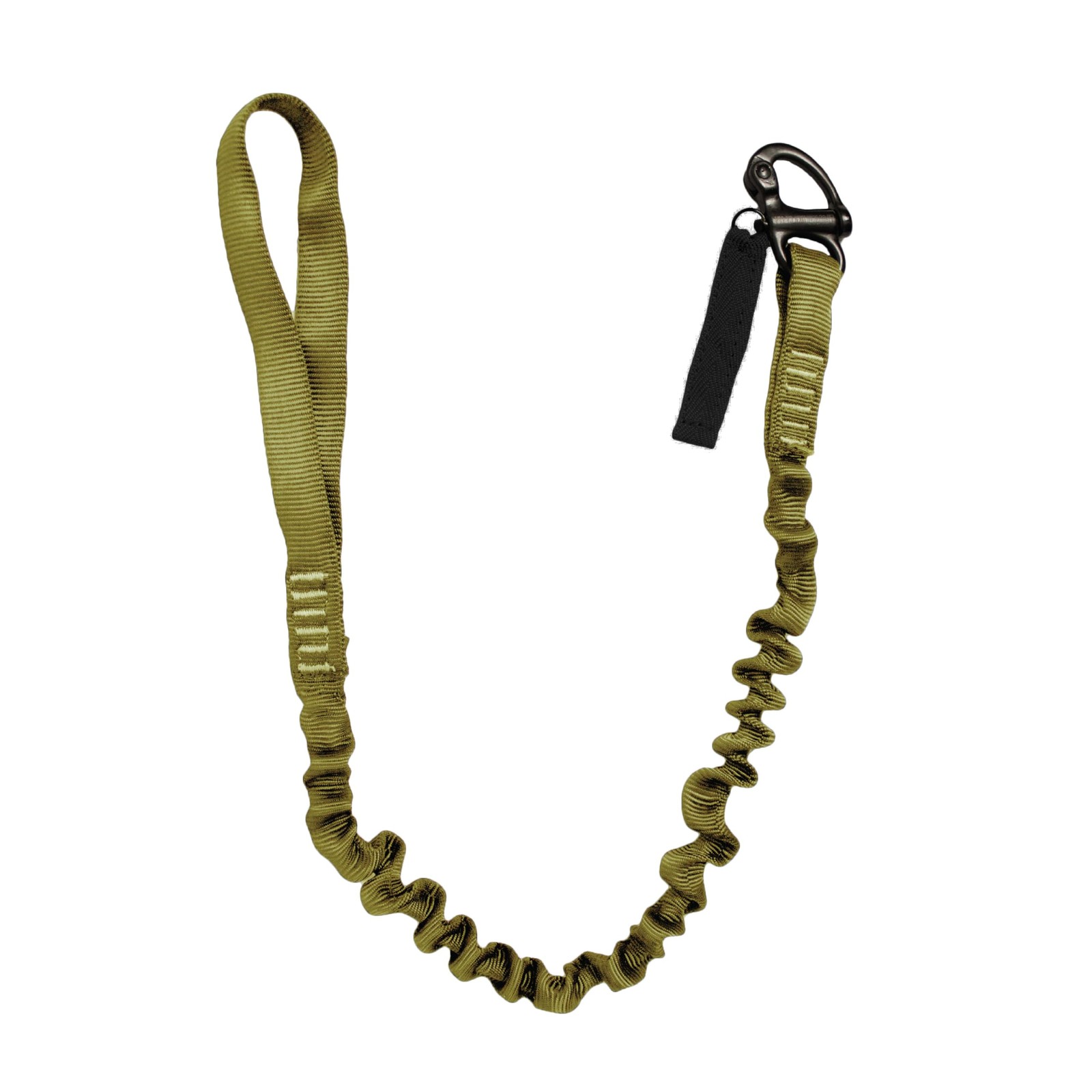 Helo Lanyard Snap Shackle & Hitched Loop - Black