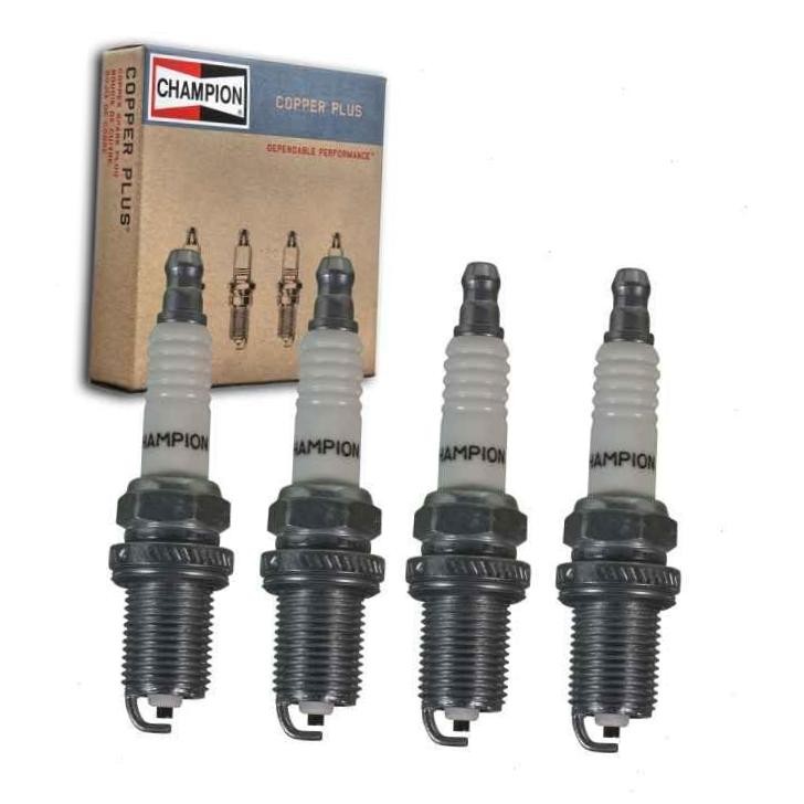4 pc Champion Copper Plus Spark Plugs compatible with Chevrolet Cruze 1.4L L4