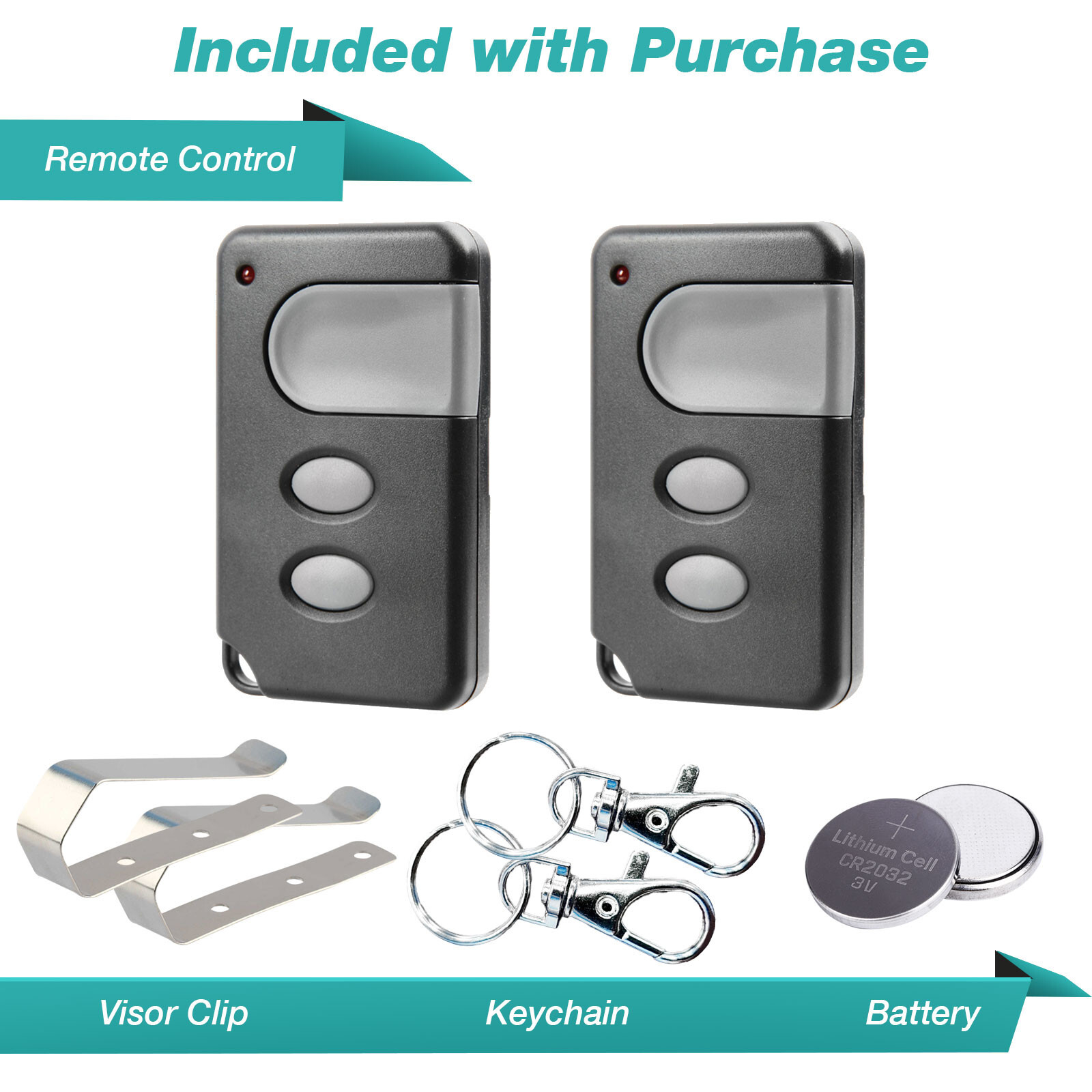 2 For Sears Craftsman Garage Door Opener Remote Control 3 Button 53879 139.53879