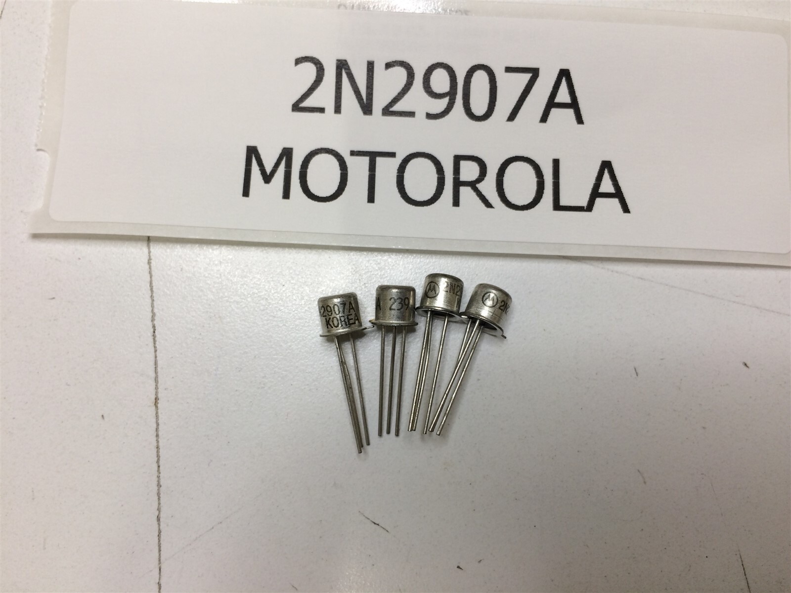 2N2907A MOTOROLA TRANS PNP 60V 0.6A TO-18 CAN 20 PIECES