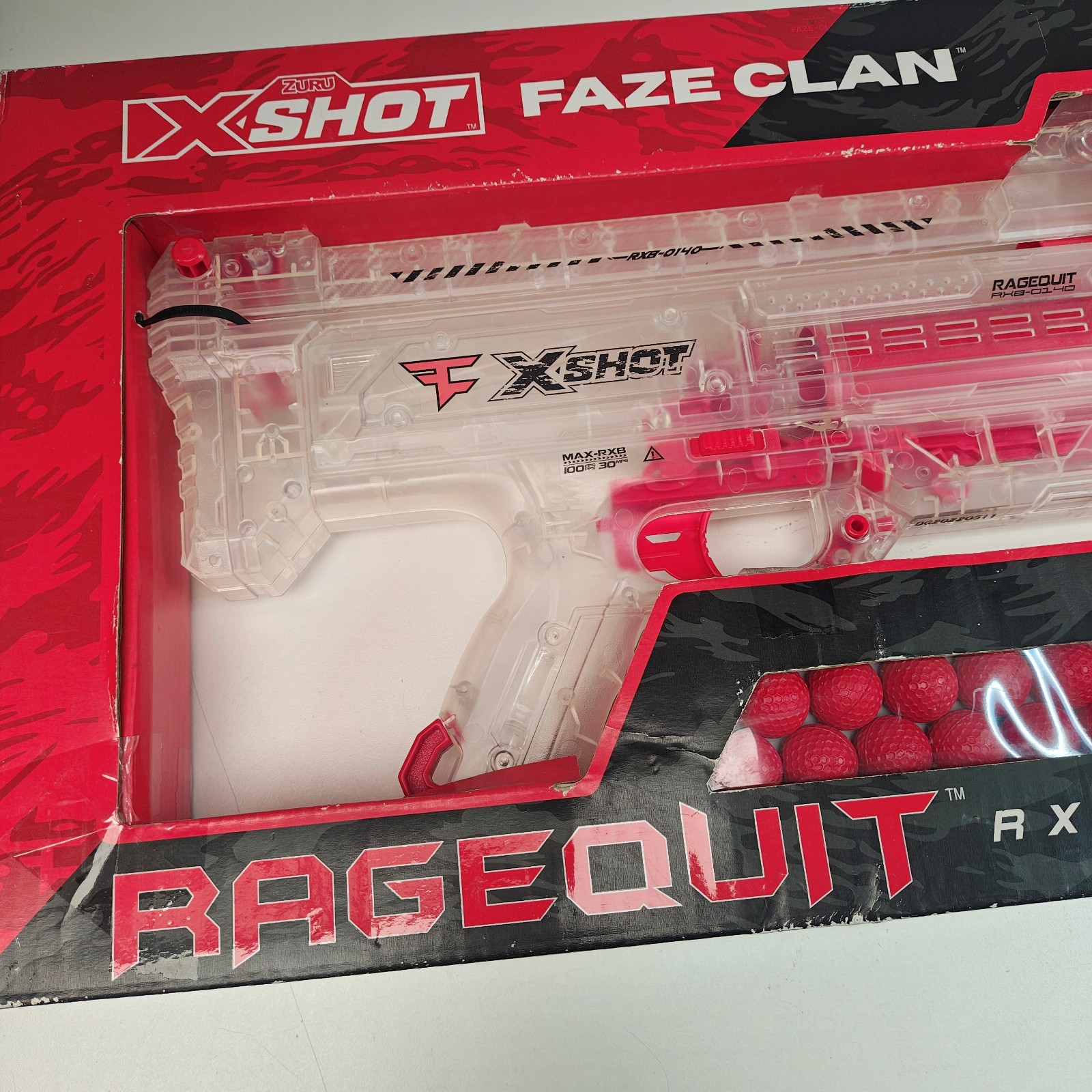 Zuru - X-Shot Ffaze Clan Ragequit Toy Gun with 24 Dart Balls New In Box RXB-0140