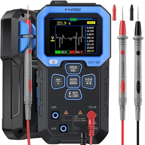 DMT-99 Digital Multimeter 9999 Counts TRMS, Rechargeable Auto-Ranging Volt