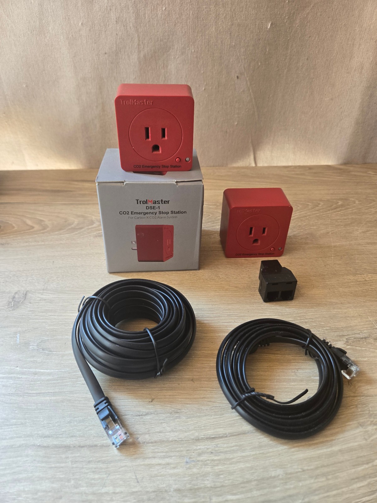 Set of 2 TrolMaster DSE-1 CO2 Emergency Stop Station for Carbon-X/Pro Series