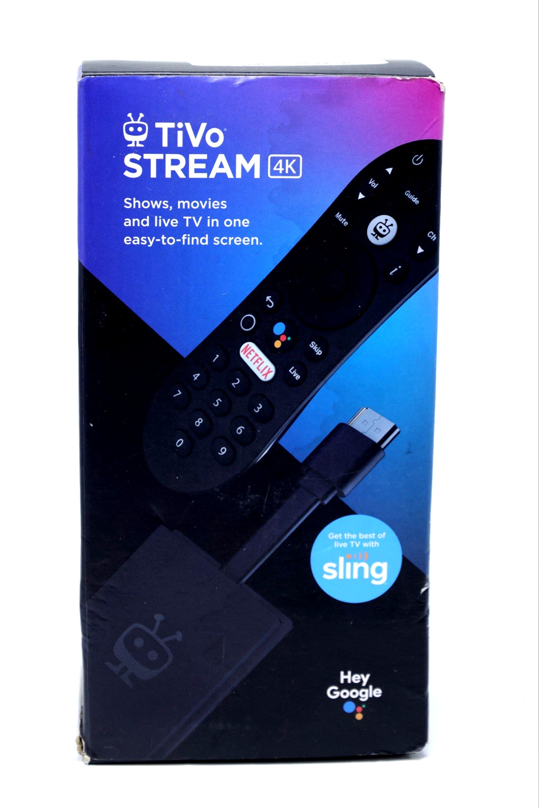 TiVo Stream 4K Media Streamer, Dolby Vision, Atmos, Chromecast, Wi-Fi