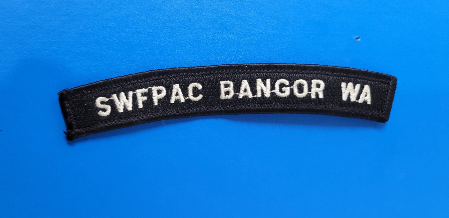 US NAVY SWFPAC BANGOR WA Strategic Weapons Facility Pacific UIM Patch Tab