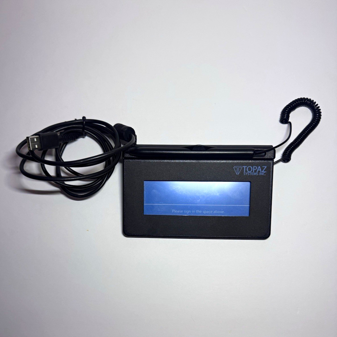 Topaz T-S460-HSB-R SigLite USB Wired Signature Pad 1x5, TESTED