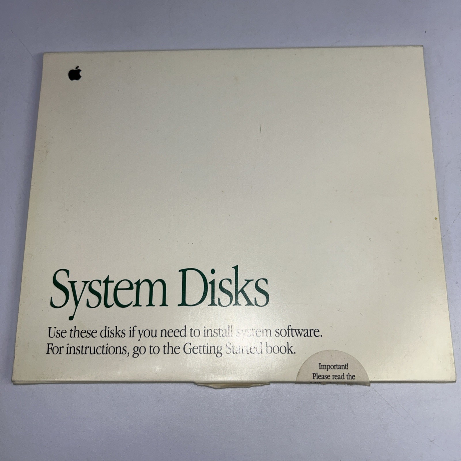 Vintage 1991 Apple Macintosh System 7.01 Disks P/N914-0363-B