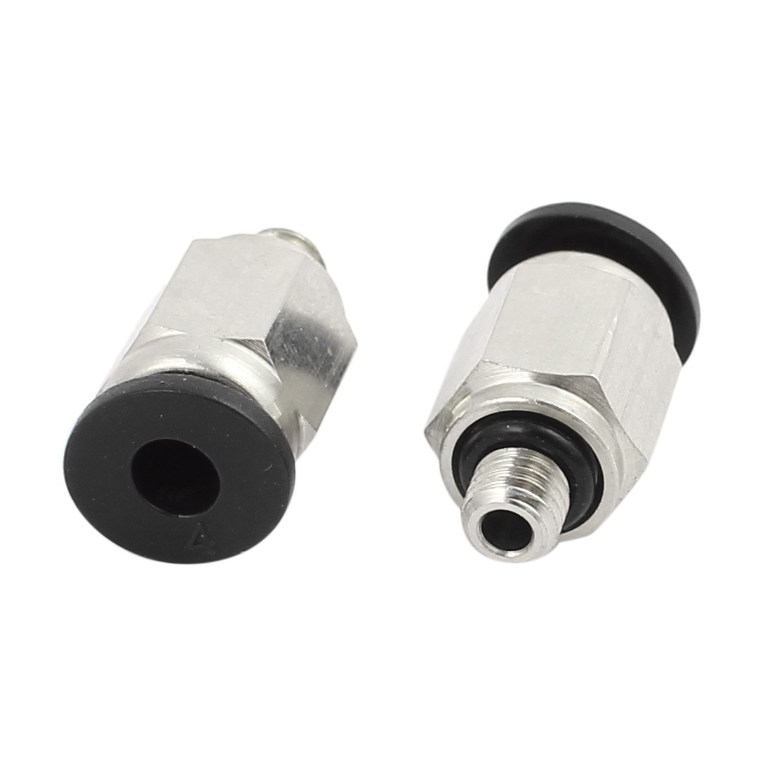 20 PcsM5 Male Thread Dia 4mm Push In Joint Pneumatic Connector Quick Fitting