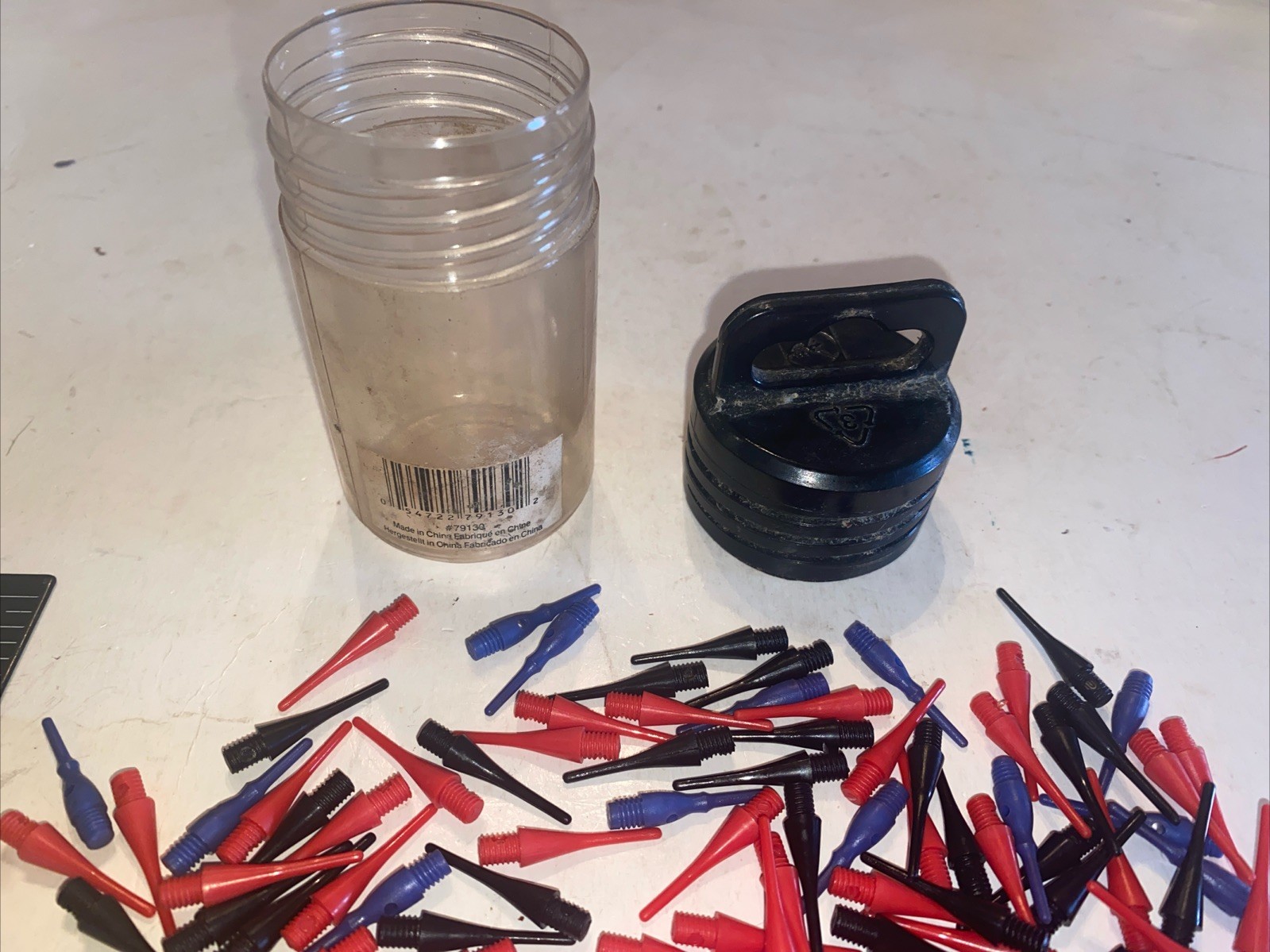 Dart Pro plastic soft tip replacement dart tips Huge Lot Found In A Jar Shown FG