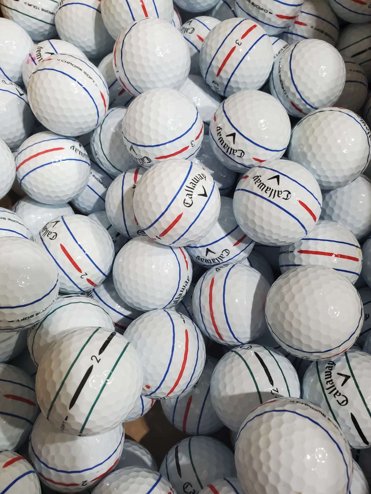 Callaway Chrome Soft 2024 360 Triple Track AAAAA Mint 24 Used Golf Balls 5A