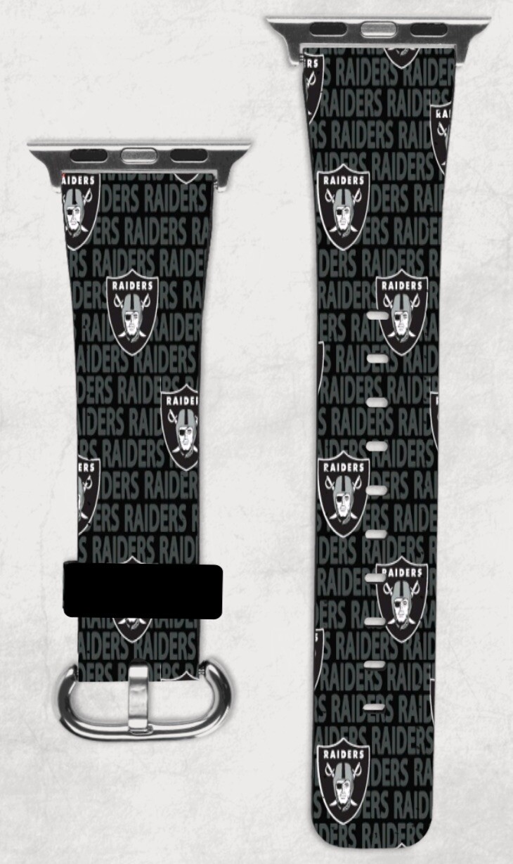 Las Vegas Raiders Apple Watch Band NEW 38/40/41 & 42/44/45 Los Angeles NFL